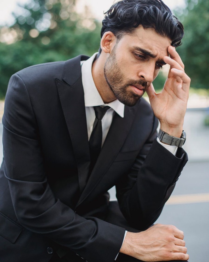 Overwhelmed professional man - before the shift