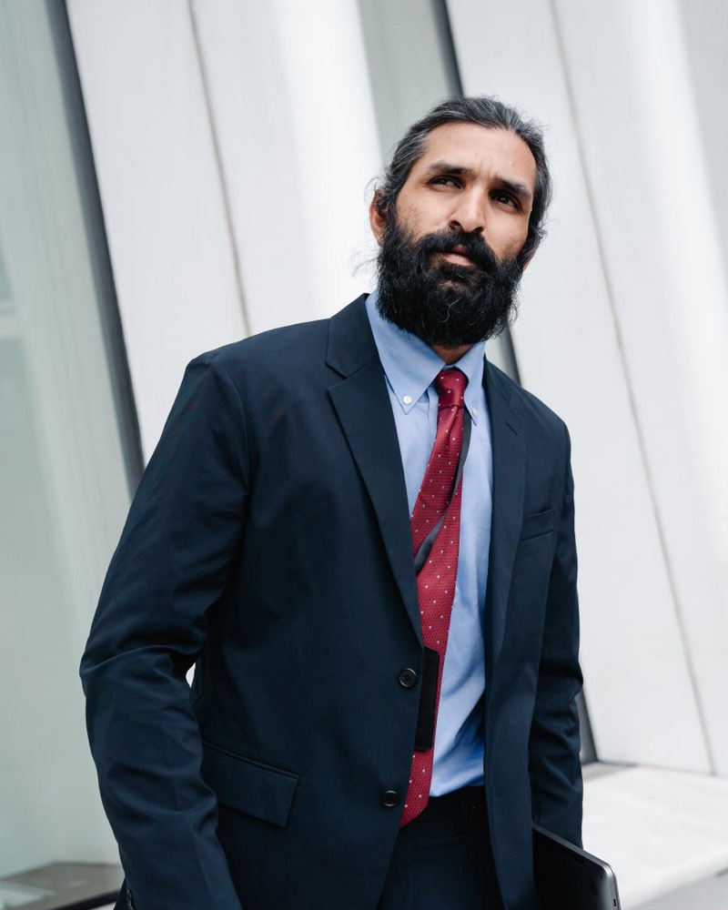 Confident empowered professional man - who you become