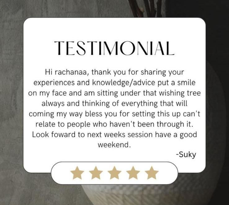 Client testimonial